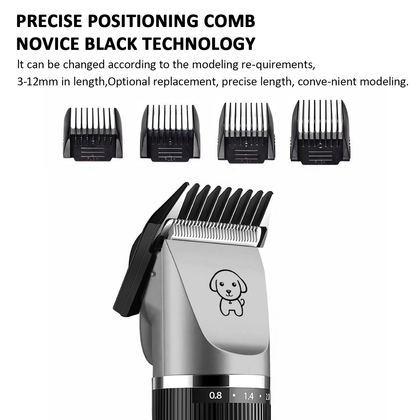 CORDLESS RECHARGABLE COMPLETE PET GROOMING KIT