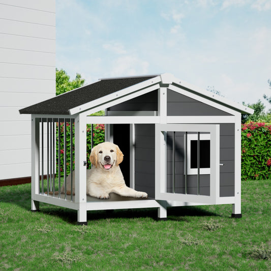 i.Pet DOG KENNEL Large Wooden Pet Home