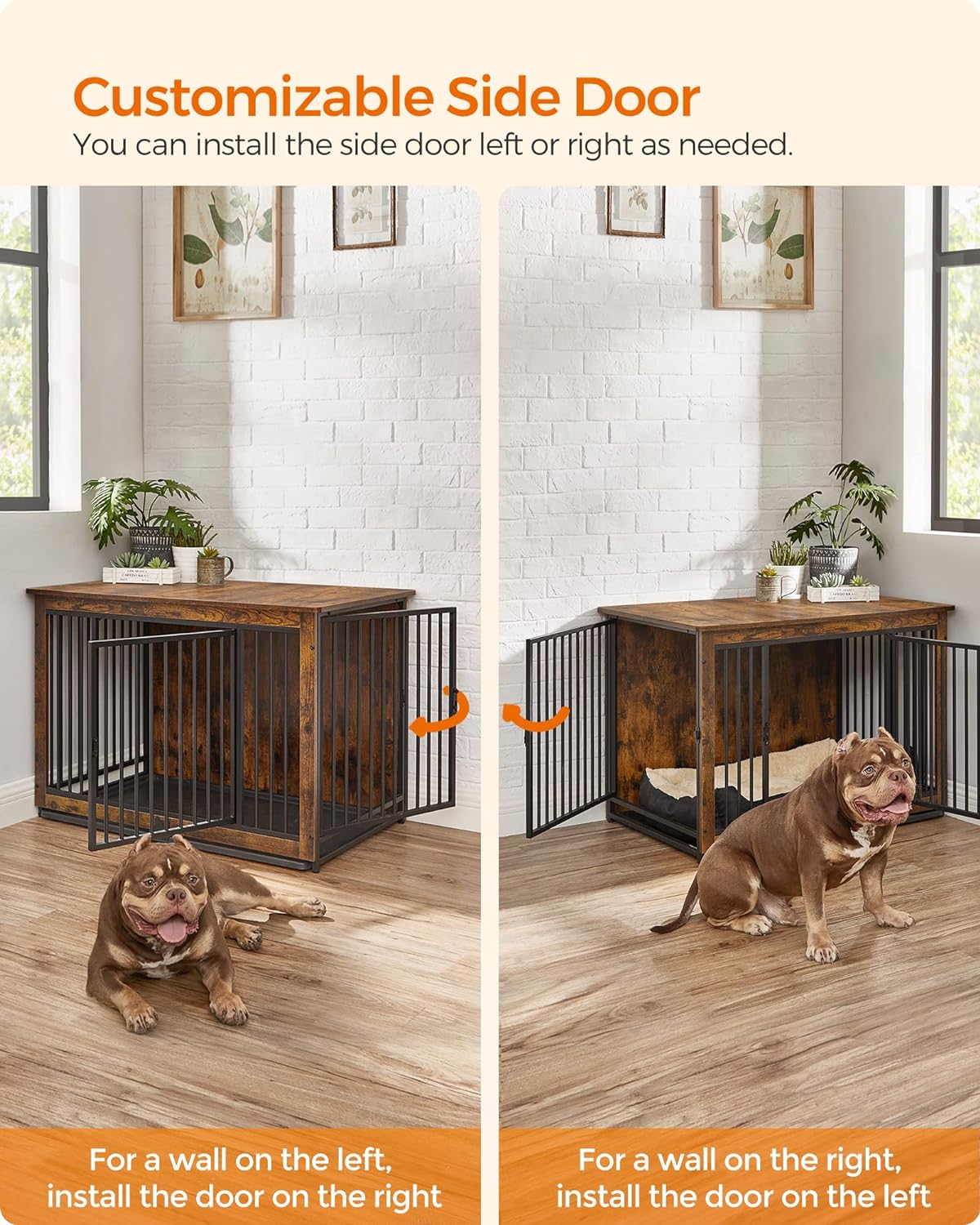 Dog Crate with customizable side door 