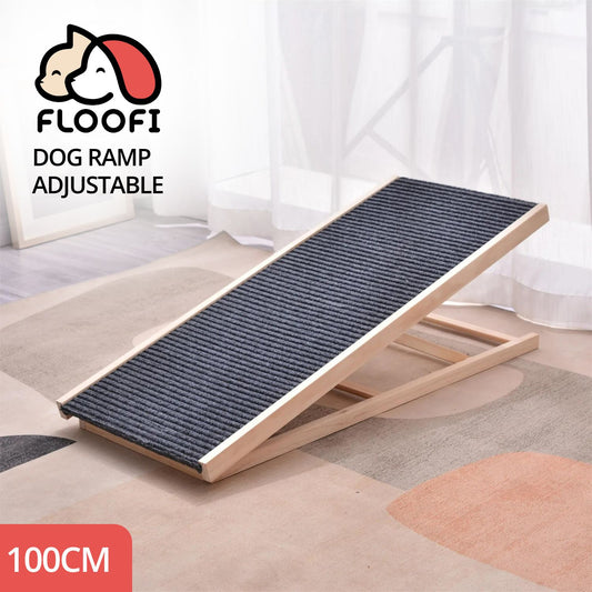 FLOOFI Wooden Adjustable Pet Ramp