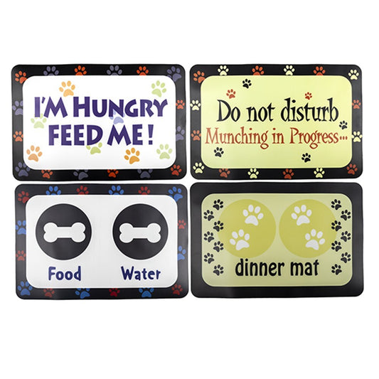 YES4PETS 4 x Pet Food Bowl Placemats