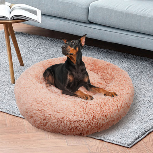 pink color nest bed for pets