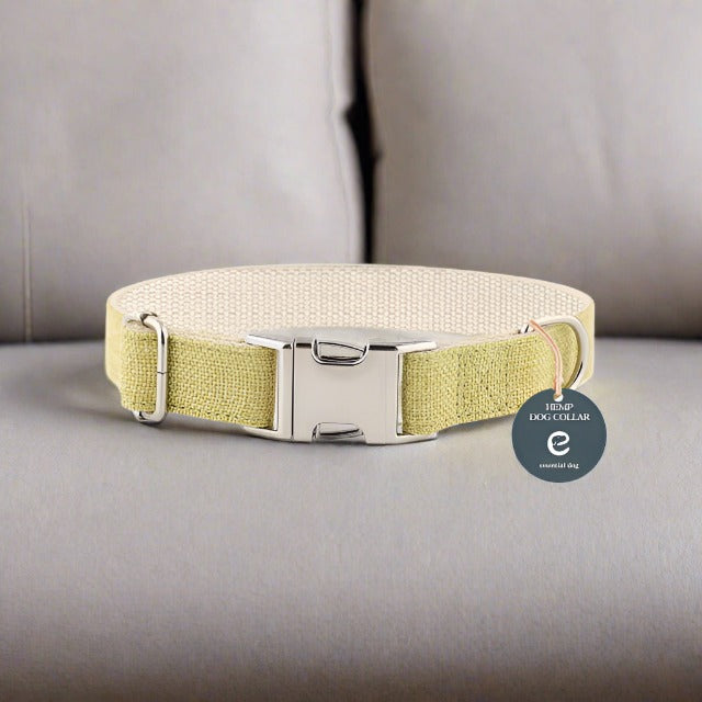 Natural Hemp & Cotton Dog Collar